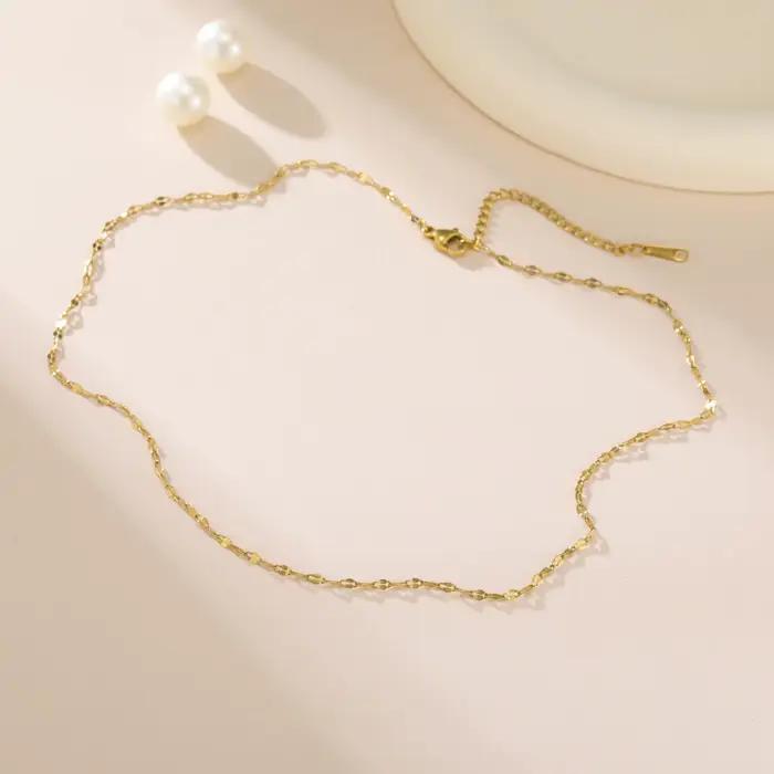 Kkjoy chaîne collier exquis femmes bourse Simple à la mode Style porté rassemblements pratique bijoux cadeaux affaires loisirs