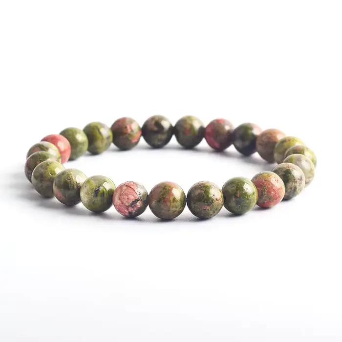 Bracelet en pierre naturelle semi-précieuse, style bohème, pierres vertes, perles de 6mm 8mm 10mm, bijou pour hommes et femmes, bracelet élastique ajustable, cadeau pour maman, soeur, amie