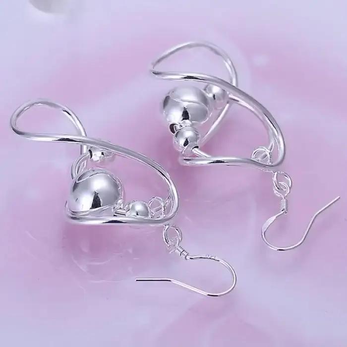 Boucles d'oreilles pendantes en argent Sterling 925 pur, éléments classiques élégants, belles mode pour femmes, bijoux de mariage pour crochet