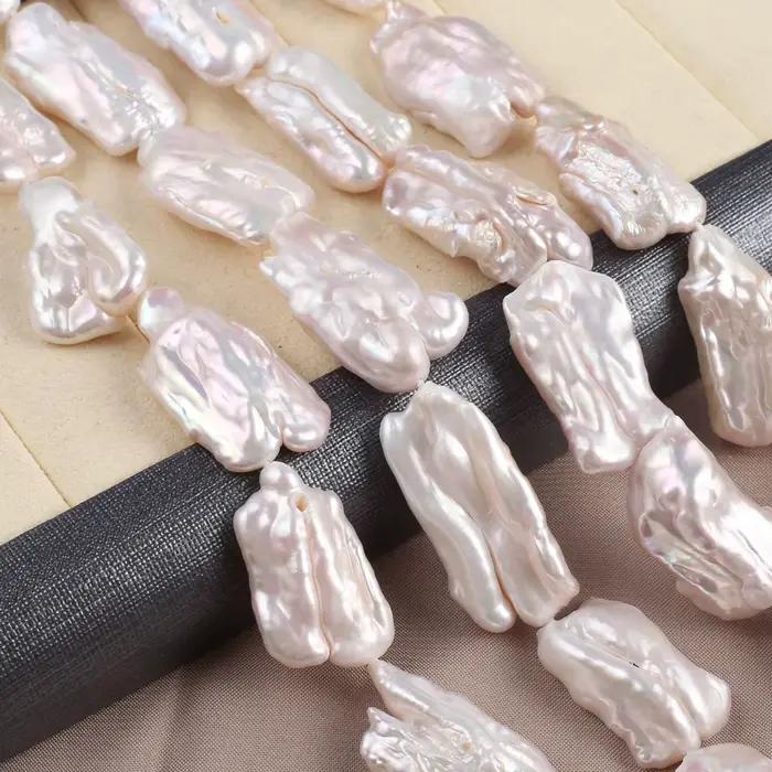 Perles d'eau douce 100% naturelles, perles Pipa, perles baroques de haute qualité, perles de forme spéciale, bijoux de mode DIY, collier, bracelet