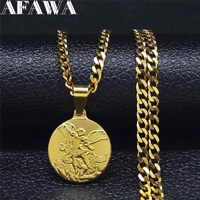 Collier de chaîne en acier inoxydable pour femmes et hommes, bijoux de couleur or, 2022, NK62S02