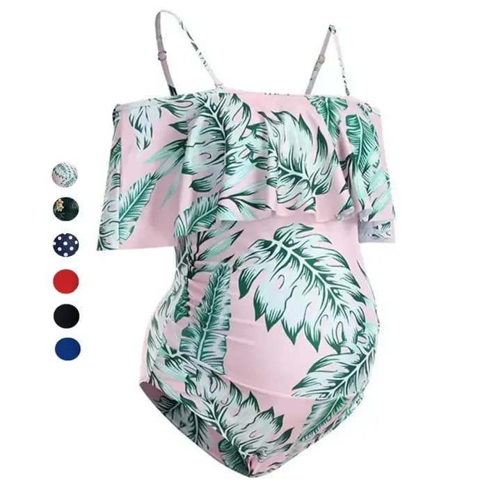 Maillots de bain pour femmes enceintes maillot de bain une pièce maillot de bain de grossesse Sexy jarretelle maillot de bain grande taille maillots de bain de maternité