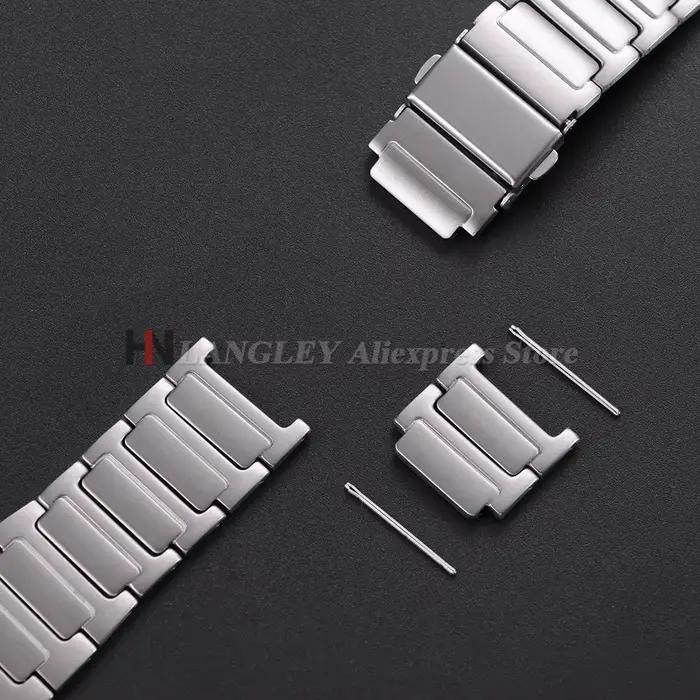 Bracelet de montre en acier inoxydable pour Casio, 18mm, 20mm, 22mm, pour montre connectée, boucle pliante, argent, noir, ceinture de Sport pour hommes