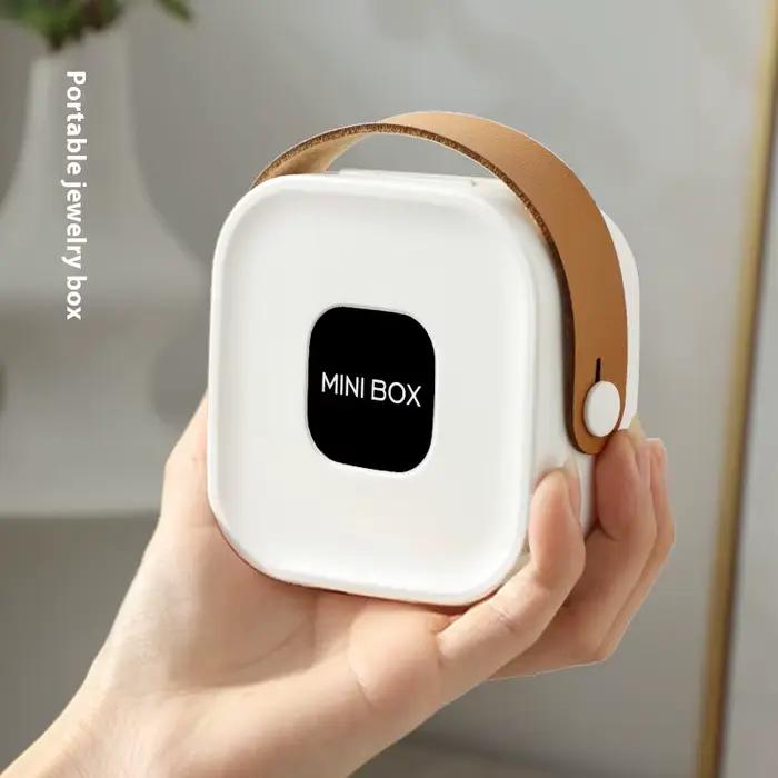 JUSTLANG-Boîte de Rangement pour Bijoux, Portable, Haute Capacité, Étanche, Parfaite, Lavable, Accessoires Numpopularité