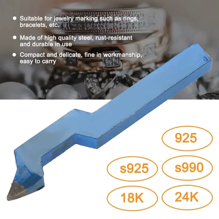 Outil de poinçonnage d'estampage en acier incurvé, poinçon courbé, moule d'anneau, outil de marquage de bracelet, poinçon à marteau, outil de poinçonnage d'estampage, 925, 24K, S925, 18K
