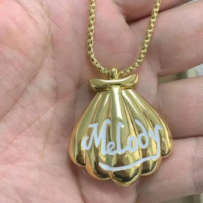 Mode mélodie sirène coquille pendentif Design nouveau luxueux exquis romantique collier bijoux pour femme fille rêve cadeau