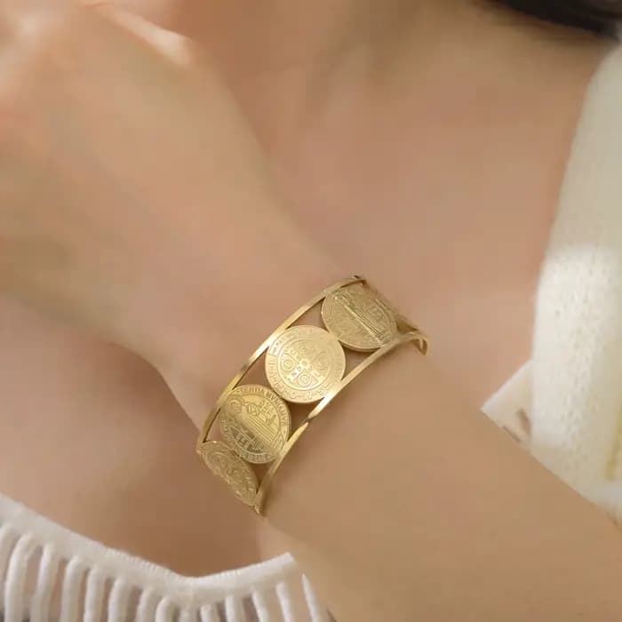 Dawapara – bracelet Saint benoît pour hommes et femmes