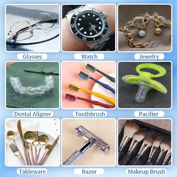 Solution de nettoyage ultrasonique pour bijoux 180ml, liquide de nettoyage pour bagues en or et argent, lunettes, pour machines de nettoyage ultrasonique