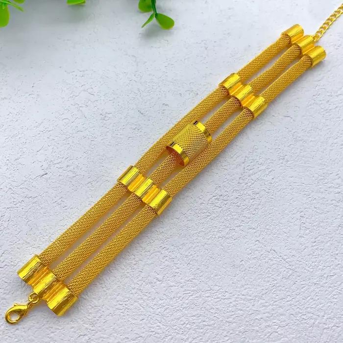 Ensemble de bijoux de luxe pour femmes, collier et boucles d'oreilles multicouches de dubaï, couleur or 24 carats, pour mariée indienne et éthiopienne, cadeaux de fête de mariage