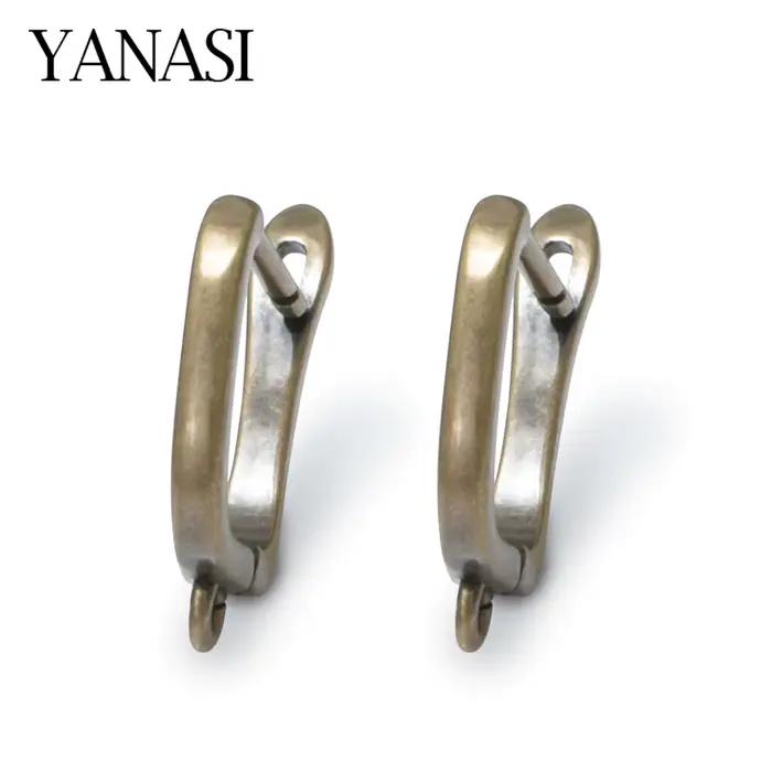 Crochets de boucles d'oreilles en Bronze Antique, 1 paire, accessoires pour bricolage de femmes, fournitures de fabrication de bijoux faits à la main, sans plomb, sans Nickel