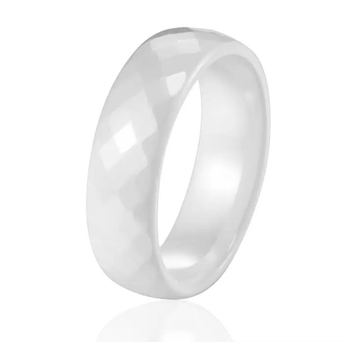 Bague de mariage en céramique noire et blanche pour femme, bijoux de 4mm et 6mm de large, pour multiples spams, design unique et simple, nouvelle collection