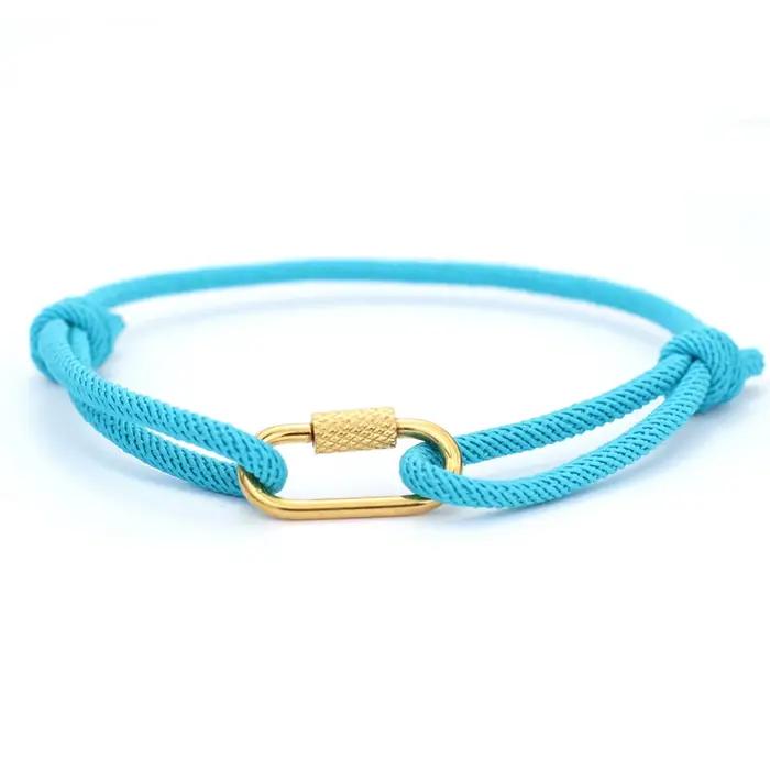 Bracelet de survie réglable pour hommes, avec Options multicolores, fermoir en acier inoxydable, aventures en plein air, corde de qualité A de 3mm, nouvelle collection
