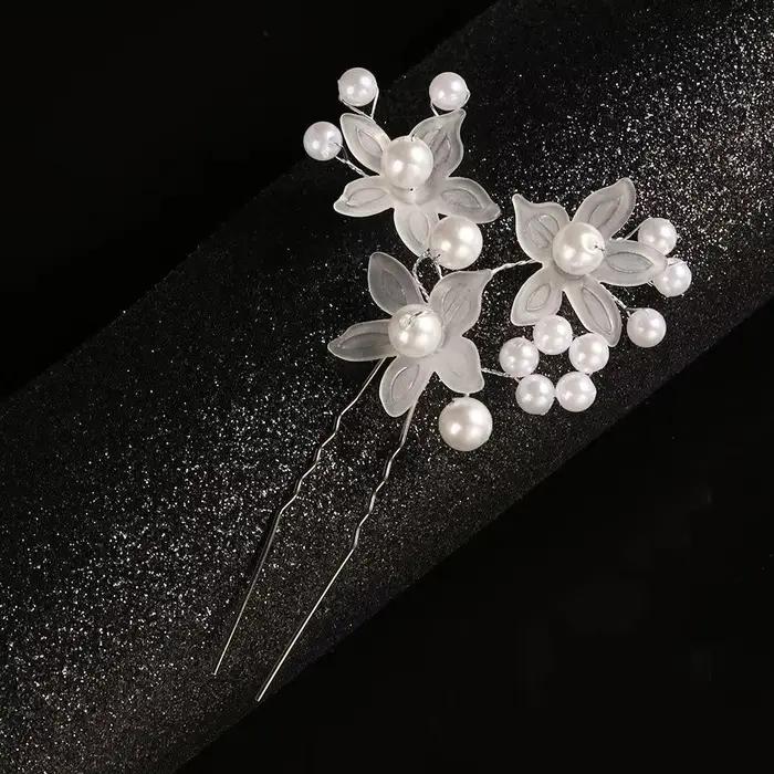 Perle de mariage beaux accessoires bijoux de cheveux épingle à cheveux pince à cheveux fleur épingle à cheveux coiffure mariée épingle à cheveux