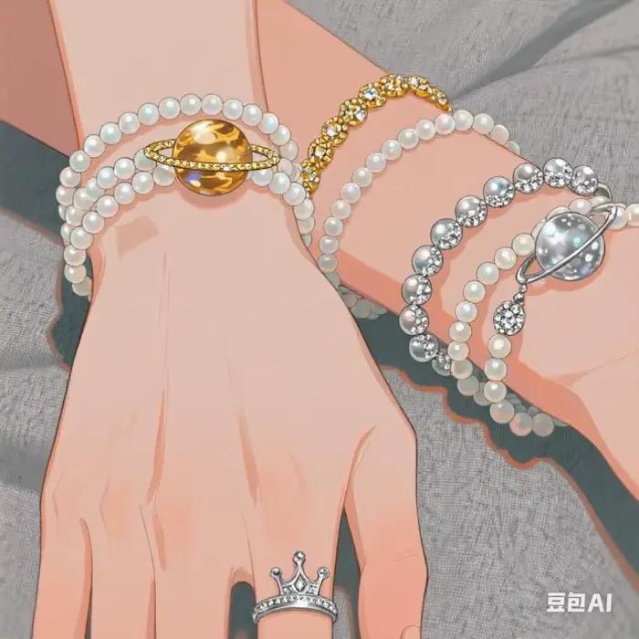 Ensemble de bijoux de luxe Saturn Fashion NANA VIVI - Ensemble classique polyvalent de bague, boucles d'oreilles, bracelet et collier pour femmes