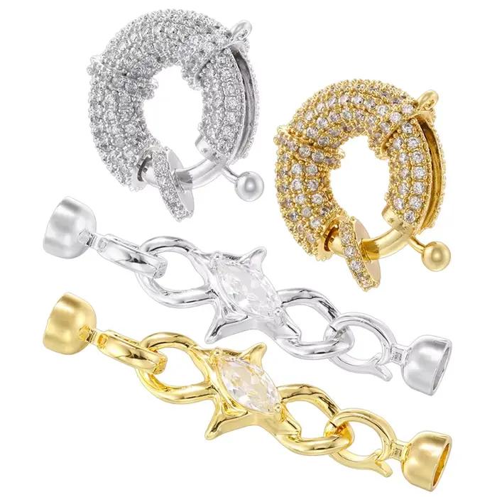 ZHUKOU accessoires de bijoux de luxe ensemble de boucles avec pierres CZ bijoux pour dames accessoires de bijoux faits à la main: VK297-VK298