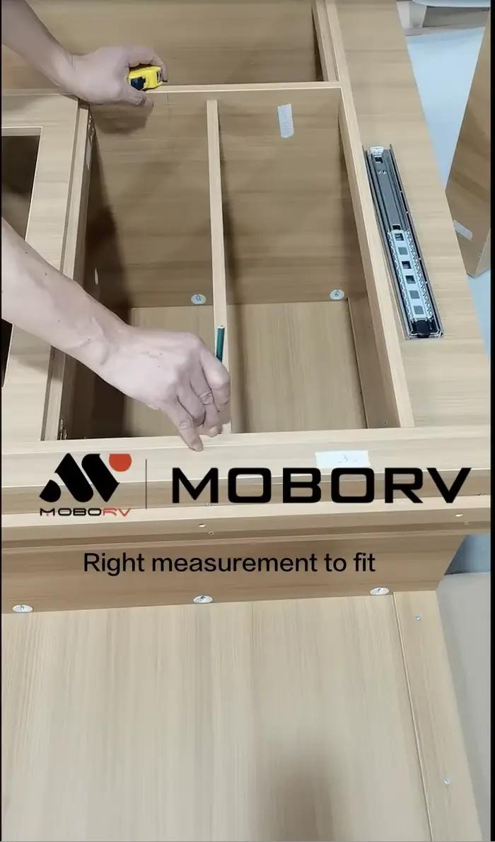 Kit de conversion de camping-car MOBORV certifié CE, comprenant un système de levage de lit, un évier, des meubles, des pièces de camping-car, des accessoires de caravane