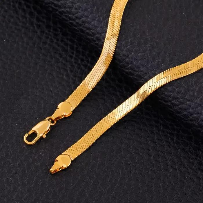 Bracelet plaqué or 24 carats pour salle Sophia, bracelet lame en or 18 carats, JO4 cm, 5 cm, 7 cm, 8 cm, 10mm, 21cm