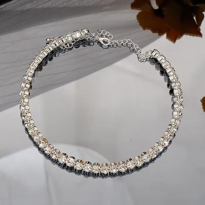 BLIJERY-Collier Ras du Cou pour Femme, Mode Coréenne, Colliers de la raq, Bijoux sur le Cou, Strass en Clip Brcorporelle, Accessoires Y2k, Nouveau