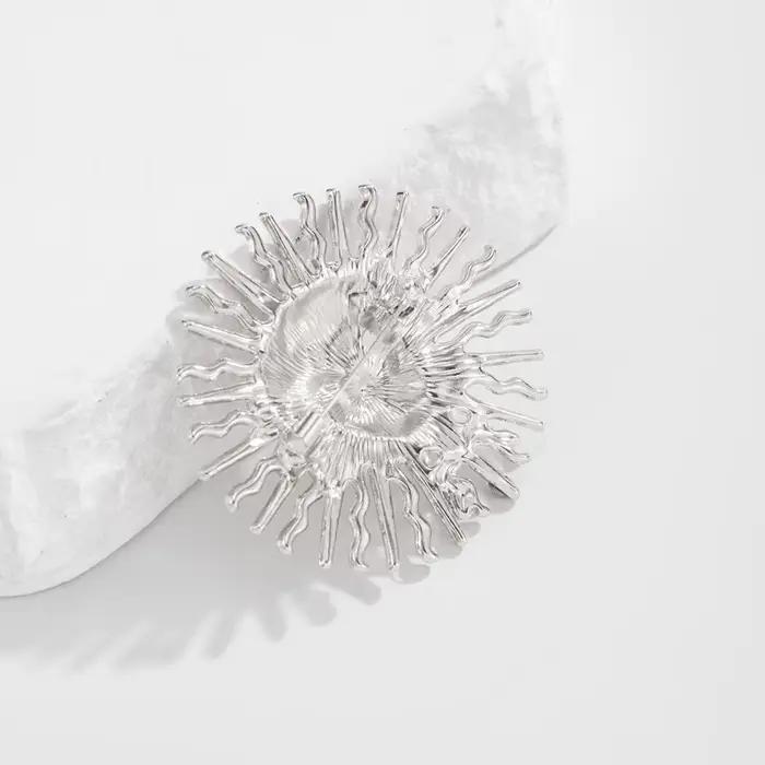 Nouvelles Broches Émail Abstrait Soleil Éclatant pour Femme et Unisexe, Épingles de Luxe, Accessoires Décontractés pour Fêtes, Cadeaux, Bijoux pour Amies