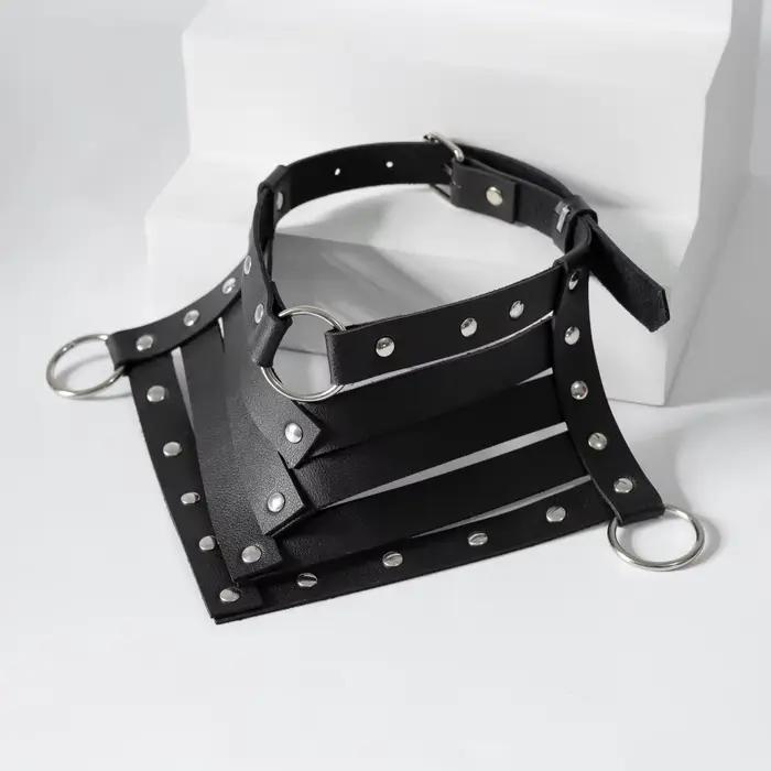 Noir Sexy à la mode Rock gothique collier colliers bijoux gothique en cuir ceinture Rivets Harajuku Punk collier ras du cou pour les femmes cadeau