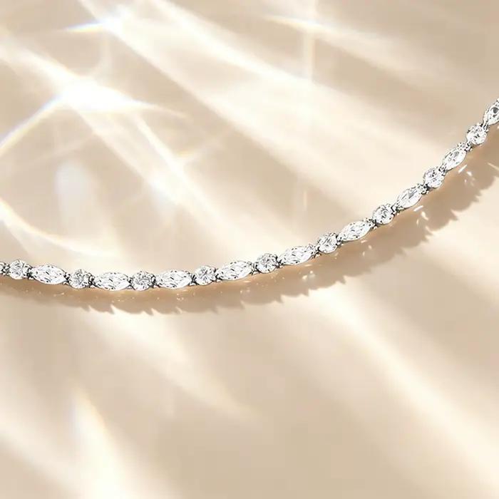 Vinregem – Bracelets ronds en argent sterling 925 avec saphir de laboratoire et tourmaline Paraiba, bijoux fins, vente en gros