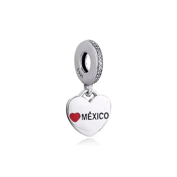 Breloques de mode en argent sterling 925, drapeaux de pays du monde (Espagne, Colombie, Brésil, Pologne), souvenir de voyage, cadeau de bijoux DIY pour femme