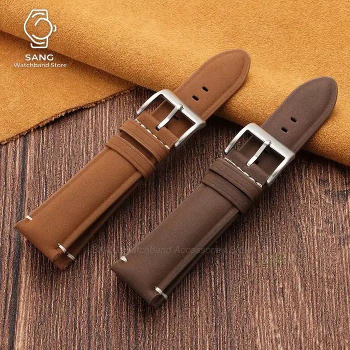 Bracelet en cuir de haute qualité, 20mm 22mm, pour Seiko, Rolex, Business, Sport, pour hommes et femmes, bracelet de remplacement souple