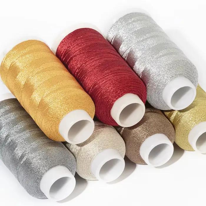 Fil d'or et d'argent pour broderie, Bracelet à coudre, fil à broder tissé, cordon en Nylon, corde pour bricolage tressé à la main