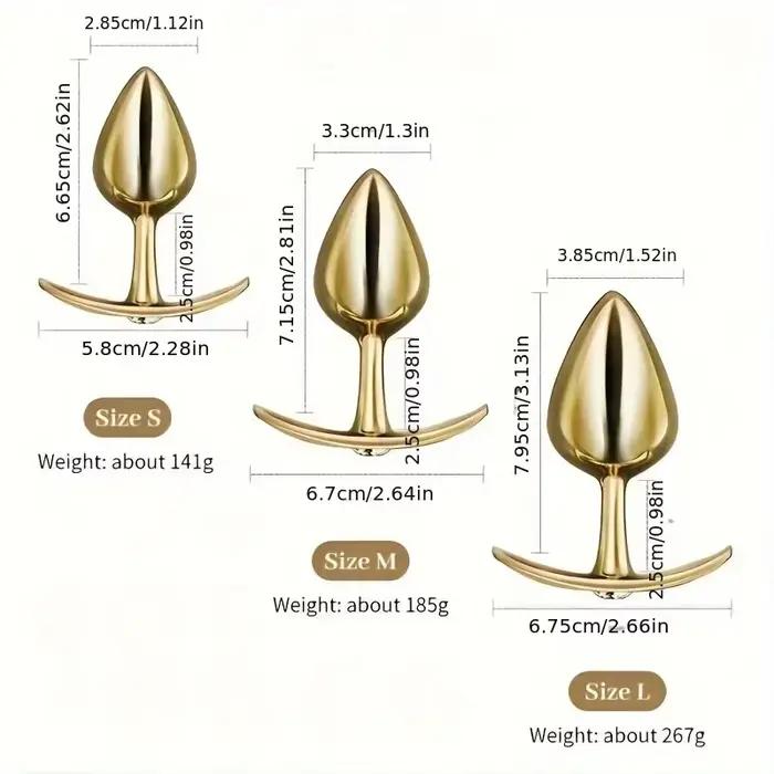Perles anales en cristal de 3 tailles, bijoux d'amour, stimulateur de godemichet Anal, jouets sexuels, gode, Plug Anal en acier inoxydable pour Couple Gay