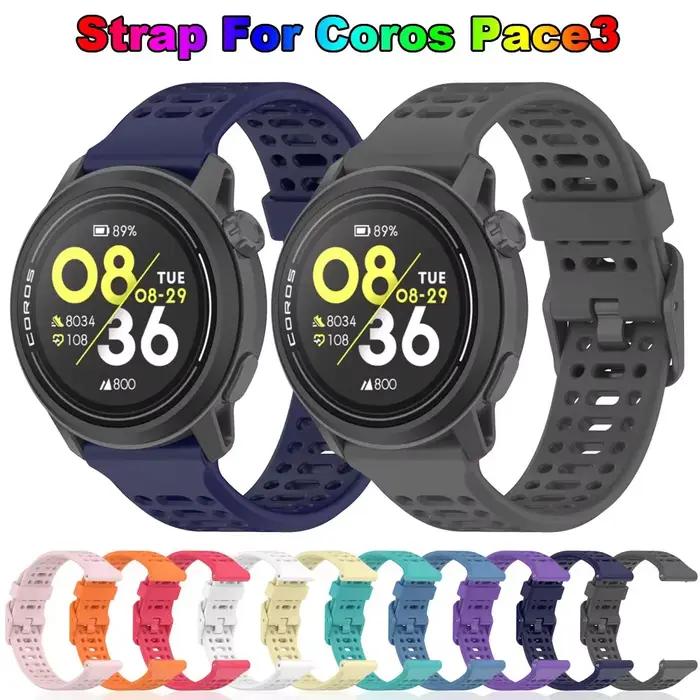 Bracelet de montre en Silicone d'origine pour montre intelligente COROS Pace 3 Bracelet pour Bracelet COROS Pace3 accessoires de Sport ceinture