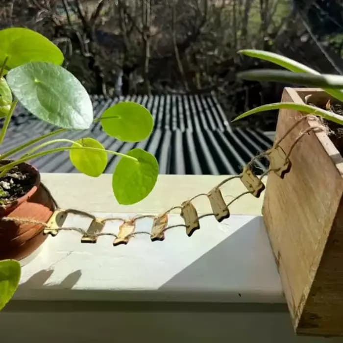 Décoration de jardin féerique miniature pour cour de maison et mini-paysage, accessoire de photographie, pont féerique en bois, échelle en corde