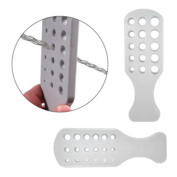 2 Pièces Plaque de tirage en fil métallique à trous ronds, Outil de fabrication de bijoux pour la création de chaînes de perles, Planche à dessin, Fournitures de décoration DIY