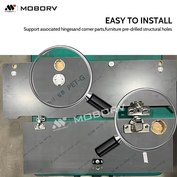 Kit de conversion de camping-car MOBORV certifié CE, comprenant un système de levage de lit, un évier, des meubles, des pièces de camping-car, des accessoires de caravane