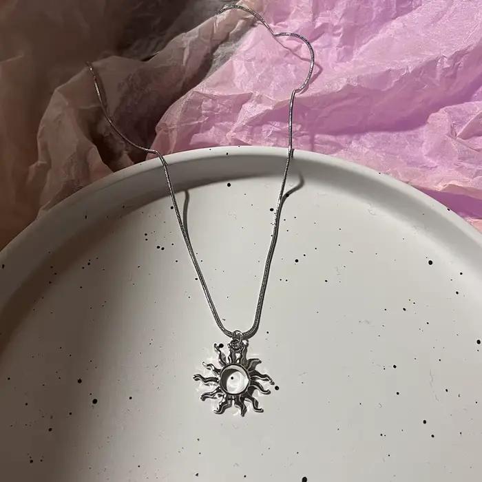 Collier pendentif étoile en argent vintage pour hommes et femmes, gothique, punk, esthétique, mode coréenne, cadeau de fête