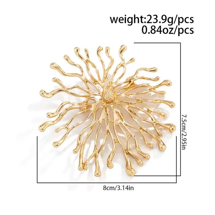 Nouvelles Broches Émail Abstrait Soleil Éclatant pour Femme et Unisexe, Épingles de Luxe, Accessoires Décontractés pour Fêtes, Cadeaux, Bijoux pour Amies