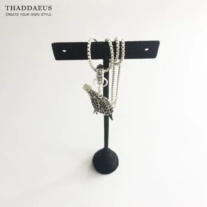 Pendentif corbeau pavé, nouveaux Bijoux à la mode, Bijoux de Style européen, cadeau en argent tendance pour femmes