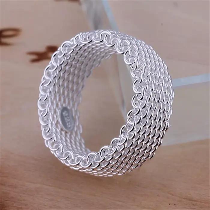 Bague creuse en argent Sterling 925 pour femmes, breloque à la mode, bijoux de fiançailles et de mariage
