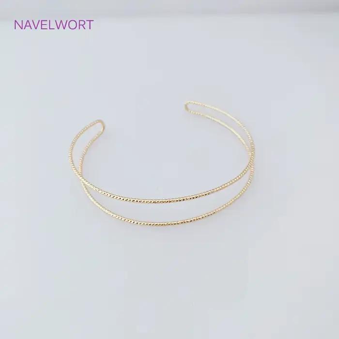 Fermoirs magnétiques plaqués or 18 carats, tendance, haute qualité, manchette en métal et cuivre, résultats de bijoux artisanaux, vente en gros