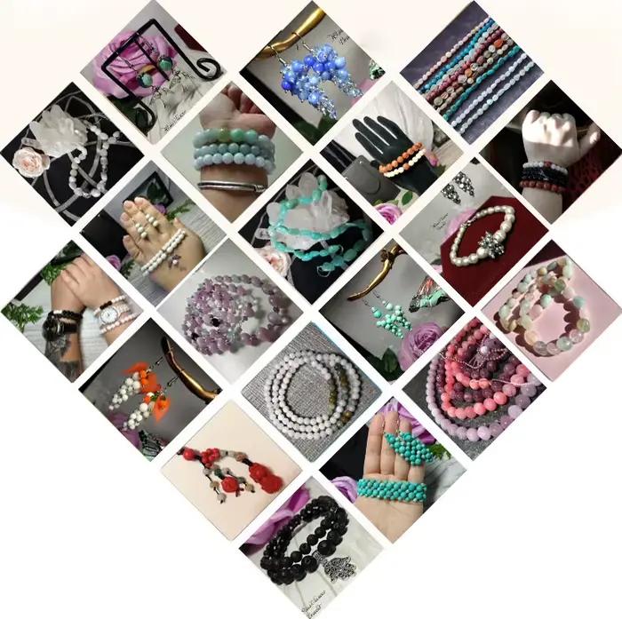 Perles Rondes en Œil de Faucon AAA de 6, 8 et 10mm, Pierres Naturelles en Œil d'Aigle de 15 Pouces, Accessoires de Bracelet pour Bijoux de Direction, DIY