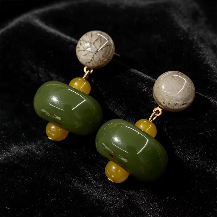 Boucles d'oreilles élégantes, bijoux délicats, accessoires tendance pour femmes, pour les fêtes, W73