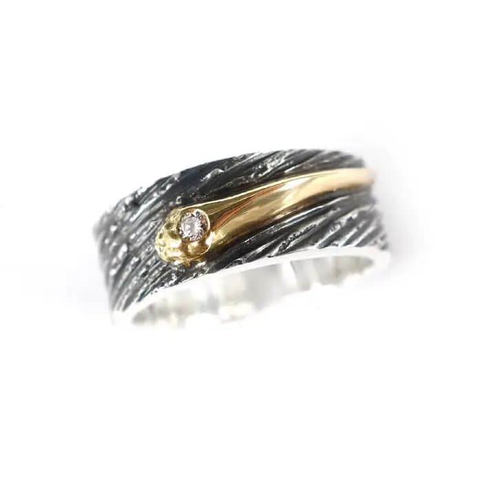 Bague étoile météore populaire pour hommes