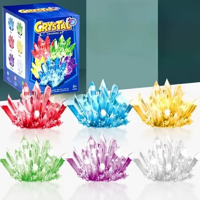 Modèle de croissance de cristal, kit scientifique, une variété de couleurs de sélection de cristaux, jouets éducatifs STEM, cadeaux pour garçons et filles