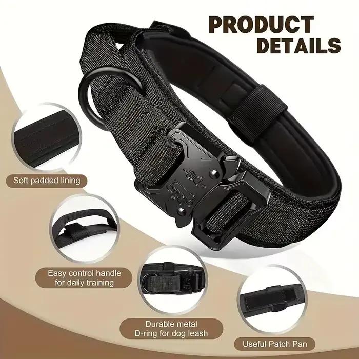 Colliers et laisses de dressage pour grands chiens - Ajustables, confortables, sûrs et durables, pour le voyage, le dressage, l'aventure et l'interaction