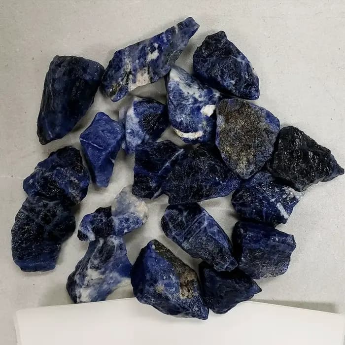 Cristal de Sodalite bleu brut, pierres brutes naturelles, roches, énergie minérale, décoration de la maison
