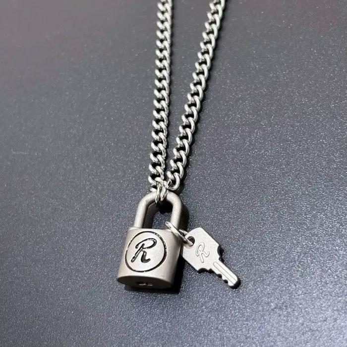 Collier Anime NANA, Pendentif Unisexe Punk Vintage Mat, Motifs Oosaki Nana Honjo Ren Key R Lock, Accessoires Bijoux Cosplay