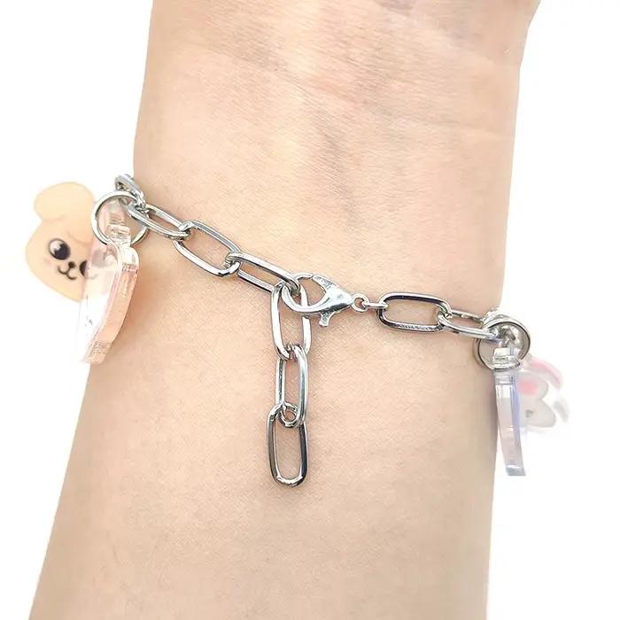 Bracelets porte-bonheur KPOP cloches d'animaux, accessoires coréens pour femmes, Couple, enfants, meilleur cadeau pour filles et amies