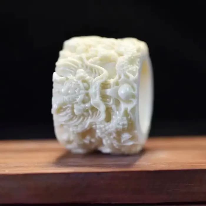 Bague en bois faite à la main, fruit en ivoire Twister, cinq Dragon Play Ball, charapté Twister, pièce à main, cadeaux de bijoux, Wen Play, nouveau