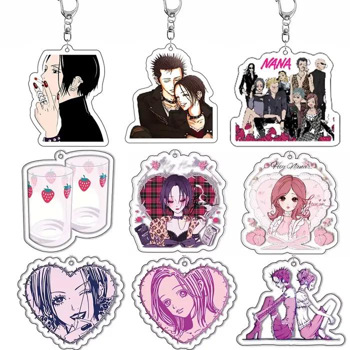 Anime Nana porte-clés dessin animé sac drôle pendentif porte-clés bijoux filles femmes Fans cadeaux Cosplay voiture porte-clés pendentif bijoux