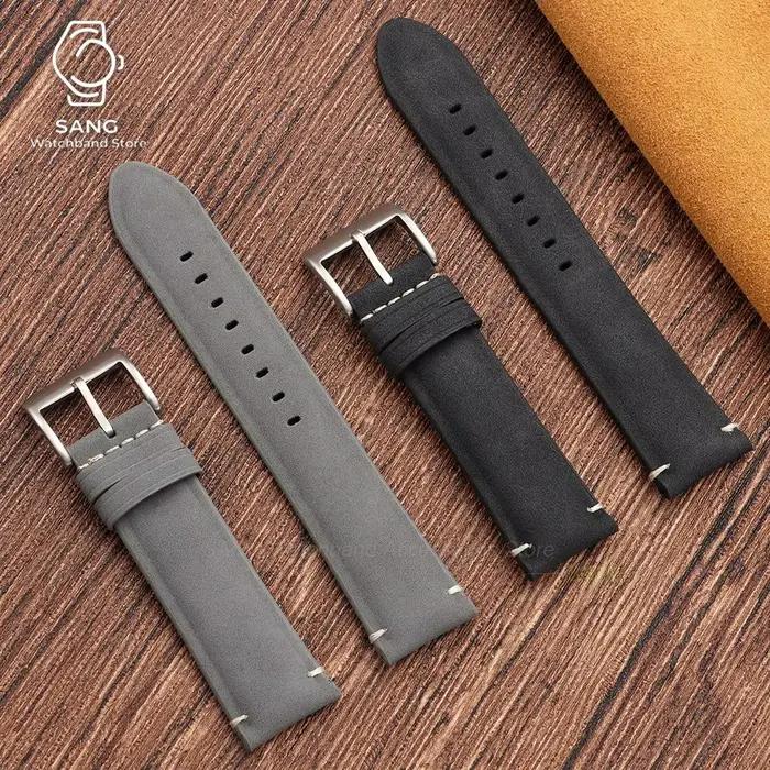 Bracelet en cuir de haute qualité, 20mm 22mm, pour Seiko, Rolex, Business, Sport, pour hommes et femmes, bracelet de remplacement souple