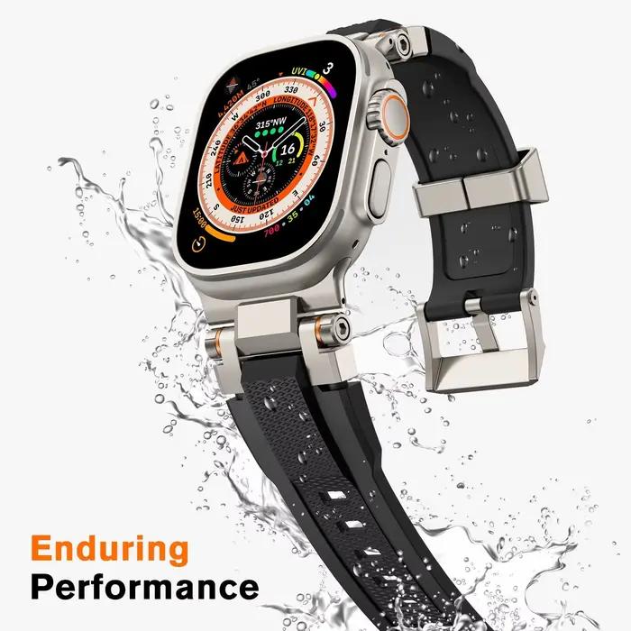 Bracelet de Sport en TPU pour hommes, pour Apple Watch Ultra 3/2 49mm 46mm 45mm 44mm 42mm, Bracelet en Silicone pour Iwatch série 11 10 9 8 7 6